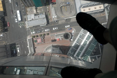 On the top of Sky Tower
