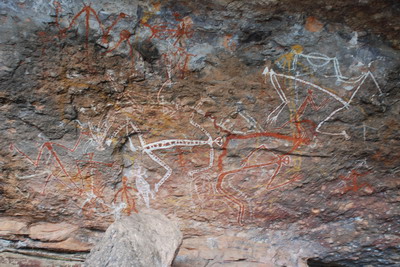 Nástěnné malby v Kakadu NP