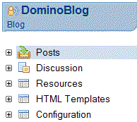 Domino Blog menu