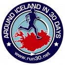 Logo Around Island, 1 muž &#8211; 30 dnů &#8211; 30 maratonů