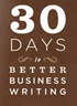 30 days to better business writing book cover