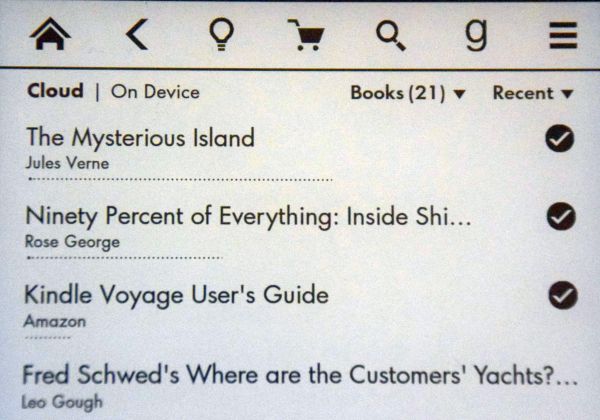 Co vše mám u Amazonu - přehled přímo z Kindle
