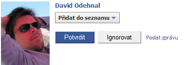 David Odehnal fake profile