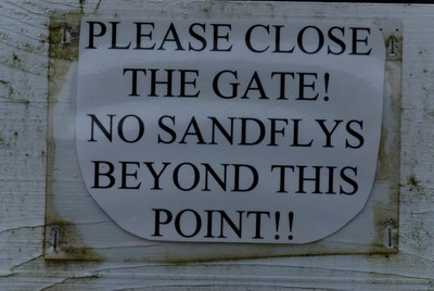 Anti sand flies sign
