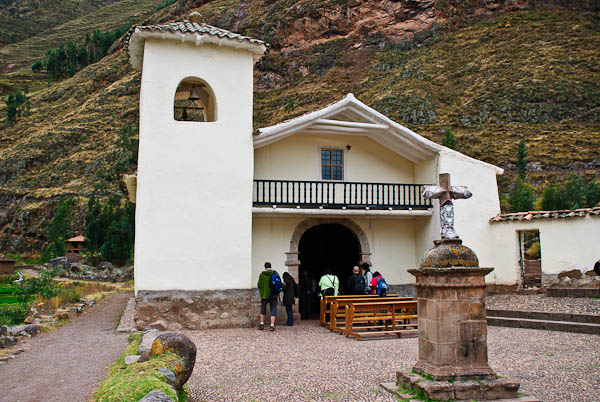 Kostel, kde probíhají tradiční kečuánské bohoslužby