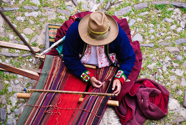 Tkalci v Inca muzeu