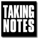The Taking Notes Podcast logo